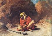 Leon Bonnat Arab Removing a Thorn from his Foot painting